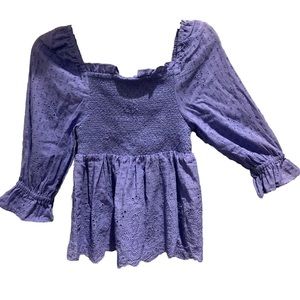 Rebellion Again Cotton CrochetBohemian Crop Top SZ Small